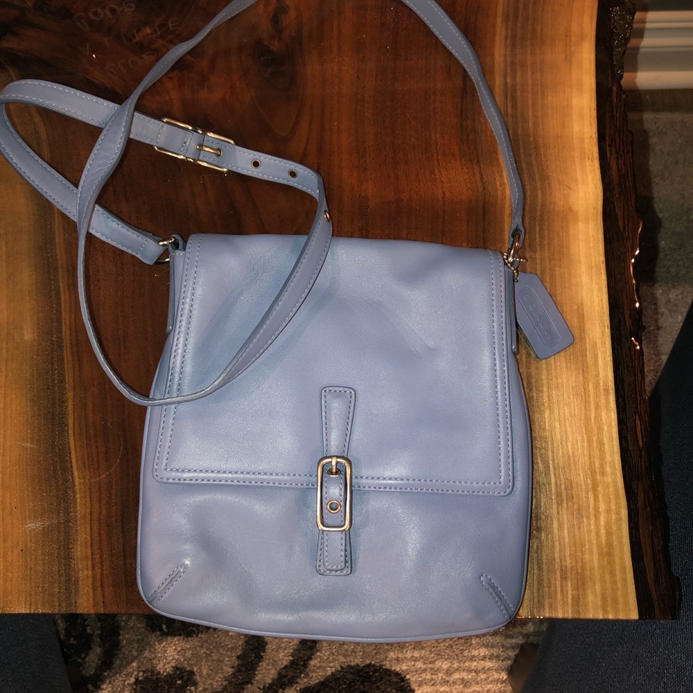 NEW Vintage Coach Blue Crossbody